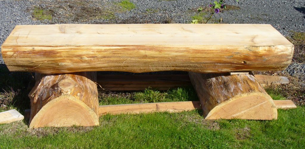 Play Equipment Log Bench
